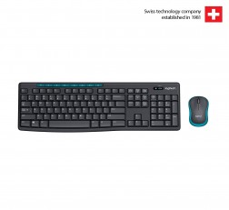 Logitech MK275 Mouse Keyboard Wireless Laptop Keyboard Black