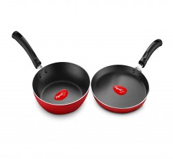 Pigeon by Stover kraft Duo Pack Non Stick Cookware Red 2Pc