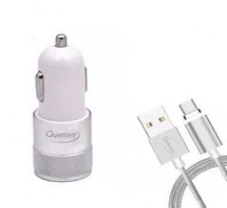 QUANTUM CAR CHARGER AND TYPE C USB CABLE COMBO