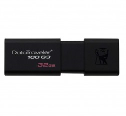 KINGSTON DATATRAVELER DT100G3 32GB USB 3.0 FLASH DRIVE (BLACK)