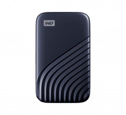 WD My Passport SSD 500GB, Midnight Blue, 1050MBs Read, 1000MBs Write, for PC & Mac