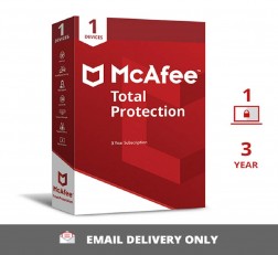 MCAFEE TOTAL PROTECTION (WINDOWS / MAC / ANDROID / IOS) - 1 USER, 3 YEARS (EMAIL DELIVERY IN 2 HOURS- NO CD)