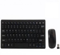 Technotech Keyboard and Mouse Combo Mini Wireless Keyboard and Mouse Combo Black