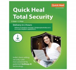 QUICK HEAL TOTAL SECURITY LATEST VERSION - 1 PC, 1 YEAR (EMAIL DELIVERY IN 2 HOURS- NO CD)