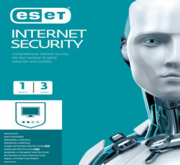 ESET (EIS) INTERNET SECURITY - 1 USER, 3 YEAR - PACK OF 2