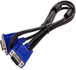 TECHNOTECH TV-OUT CABLE VGA CABLE 1.5 MTR COMPUTER (BLACK, FOR COMPUTER)