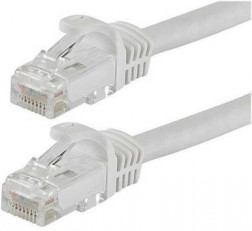 TERABYTE 15METER CAT6 LAN/ETHERNET/NETWORK CABLE RJ45 CONNECTOR MALE TO MALE CORD (COMPATIBLE WITH LAPTOP, PC, ROUTER, MODEM, WHITE, ONE CABLE)