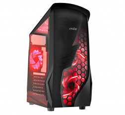 ARTIS AR VIP-X100 COMPUTER GAMING CABINET SUPPORT ATX, MICRO ATX MOTHERBOARD, 2 X 120MM LED FAN & DESIGNER LED PANEL WITH STURDY BUILT QUALITY