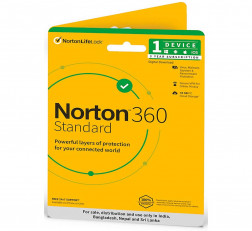 NORTON 360 STANDARD - 1 USER 3 YEARS |INCLUDES SECURE VPN & FIREWALL |TOTAL SECURITY FOR PC, MAC, ANDROID OR IOS