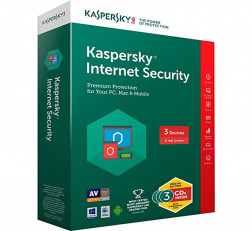 3 USERS, 1 YEAR KASPERSKY INTERNET SECURITY LATEST VERSION (3 CDS INSIDE WITH INDIVIDUAL KEYS)