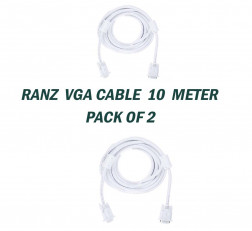 RANZ 10 METER VGA CABLE PACK OF 2