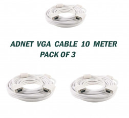 ADNET 10 METER VGA CABLE PACK OF 3
