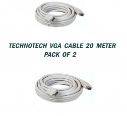 TECHNOTECH 20 METER VGA CABLE PACK OF 2