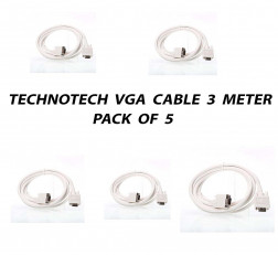 TECHNOTECH 3 METER VGA CABLE PACK OF 5