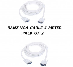RANZ 5 METER VGA CABLE PACK OF 2