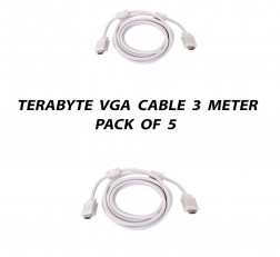 TERABYTE 3 METER VGA CABLE PACK OF 5