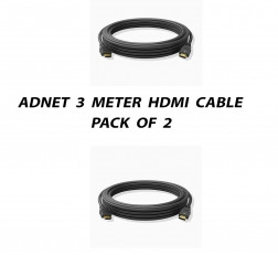 ADNET 3 METER HDMI CABLE PACK OF 2