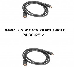 RANZ 1.5 METER HDMI CABLE PACK OF 2