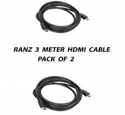 RANZ 3 METER HDMI CABLE PACK OF 2