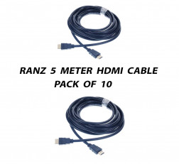 RANZ 5 METER HDMI CABLE PACK OF 10