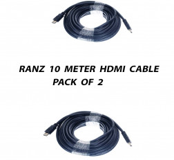 RANZ 10 METER HDMI CABLE PACK OF 2