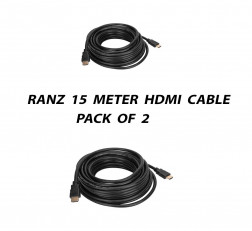 RANZ 15 METER HDMI CABLE PACK OF 2