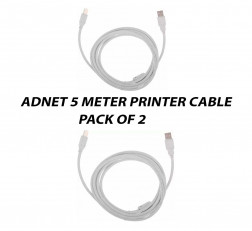 ADNET 5 METER USB PRINTER CABLE PACK OF 2