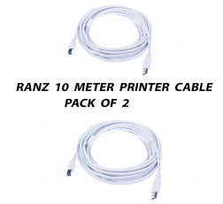 RANZ 10 METER USB PRINTER CABLE PACK OF 2