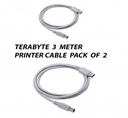 TERABYTE 3 METER USB PRINTER CABLE PACK OF 2