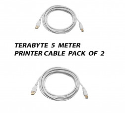 TERABYTE 5 METER USB PRINTER CABLE PACK OF 2