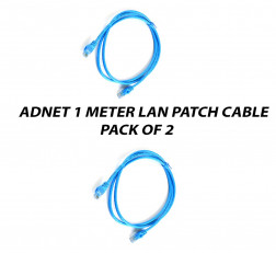 ADNET 1 METER CAT6 LAN PATCH CABLE PACK OF 2