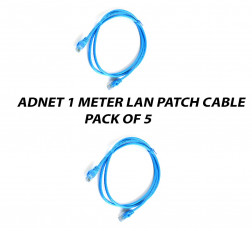 ADNET 1 METER CAT6 LAN PATCH CABLE PACK OF 5