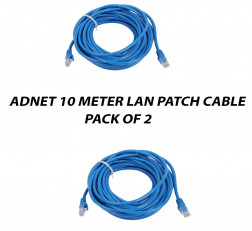 ADNET 10 METER CAT6 LAN PATCH CABLE PACK OF 2
