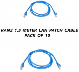 RANZ 1.5 METER CAT6 LAN PATCH CABLE PACK OF 10