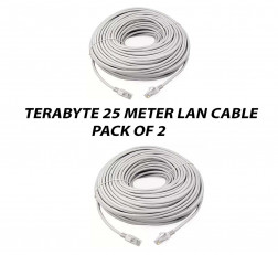 TERABYTE 25 METER CAT6 LAN PATCH CABLE PACK OF 2