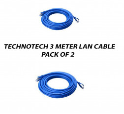 TECHNOTECH 3 METER CAT6 LAN PATCH CABLE PACK OF 2