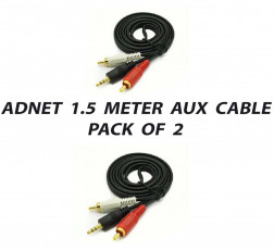 ADNET 1.5 METER 2RCA AUX CABLE PACK OF 2