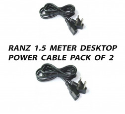 RANZ 1.5 METER DESKTOP POWER CABLE PACK OF 2