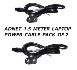 ADNET 1.5 METER LAPTOP POWER CABLE PACK OF 2