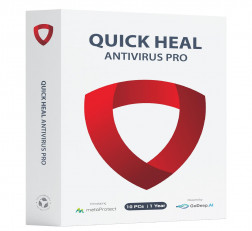 10 PCS QUICK HEAL ANTIVIRUS 1 YEAR (DVD) QUICK HEAL 10 PCS 1 YEAR (DVD)