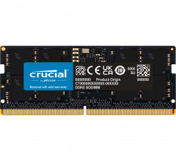 Crucial RAM 16GB DDR5 4800MHz CL40 Laptop Memory CT16G48C40S5 Black